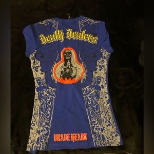 Cute y2k emo goth top/shirt - BLACK ROCK